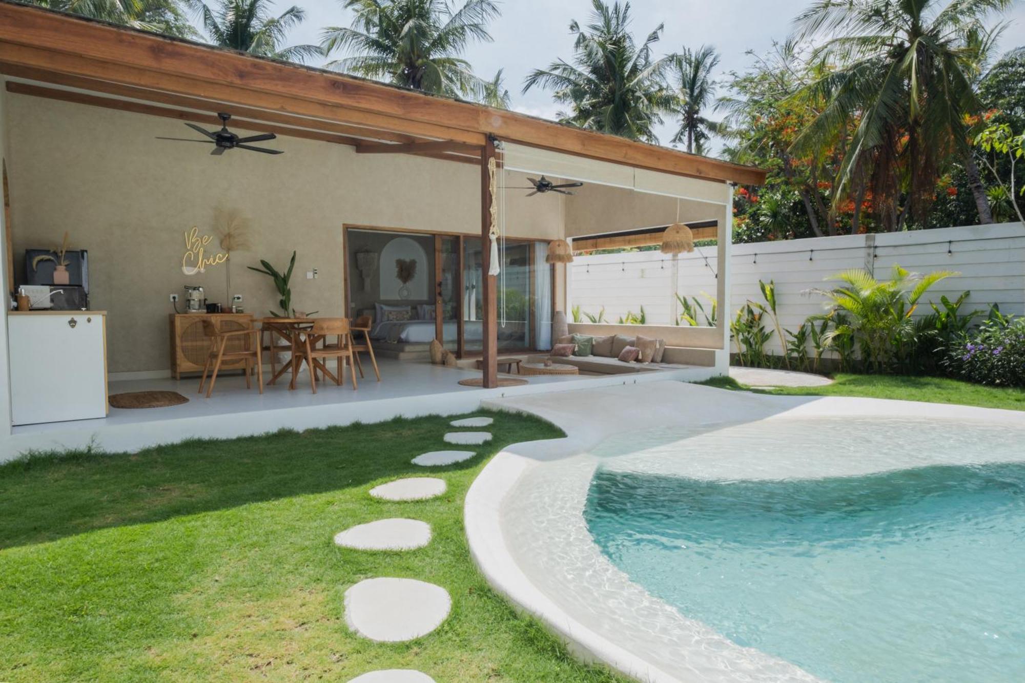 Gili Boho Villas - Aesthetic Private Pool Villas Gili Trawangan Eksteriør bilde